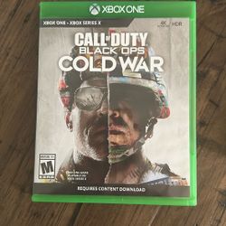 X Box One Call Duty Black Ops Cold War