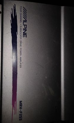 4 ch. + Subwoofer Drive Amp and Sub.