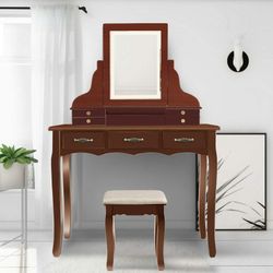 LED Vanity Table Set