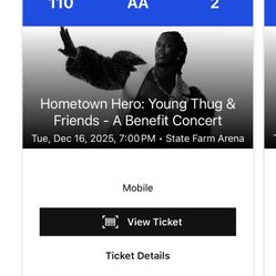 Young Thug Concert 2 Tickets Front Row!