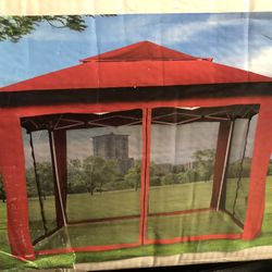 New 12 X12 Feet Pop Up Gazebo With Mosquito Netting 