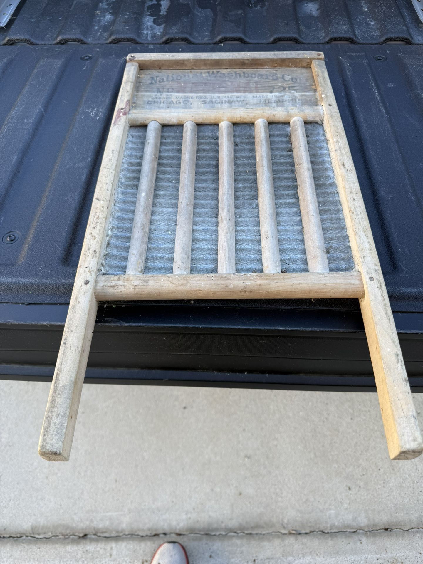 Antique Wooden Washboard