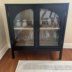 Black Glass Cabinet 