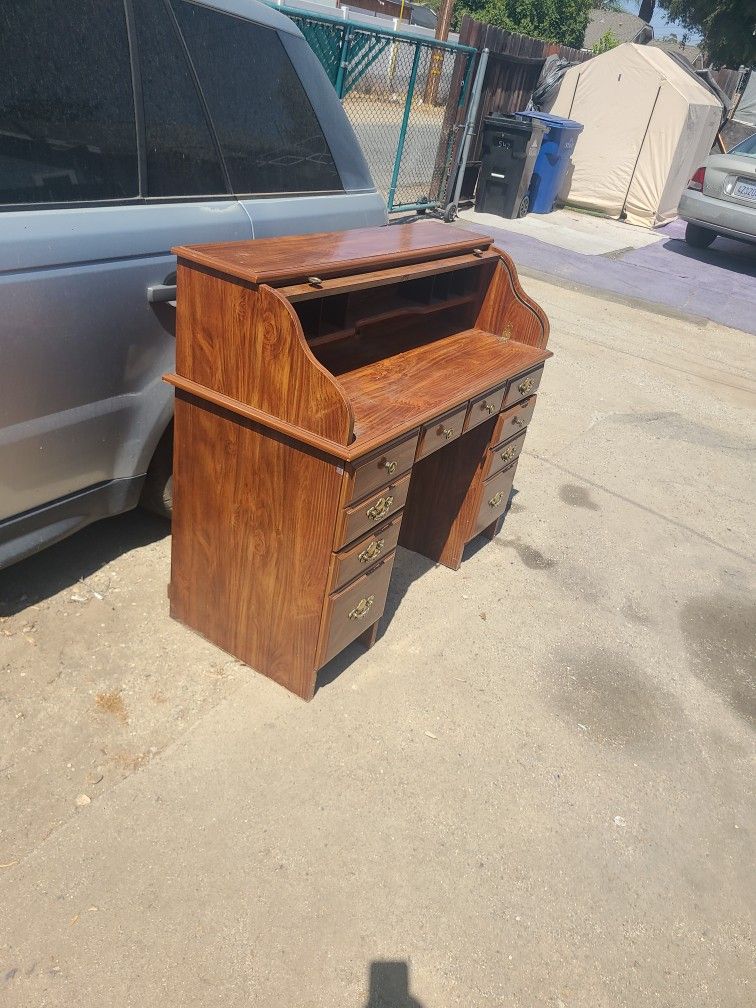 Desk Antique Roll Up Style