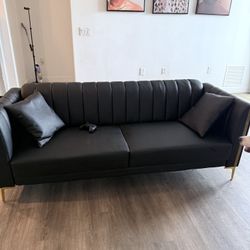 Brand New Faux Leather Couch 