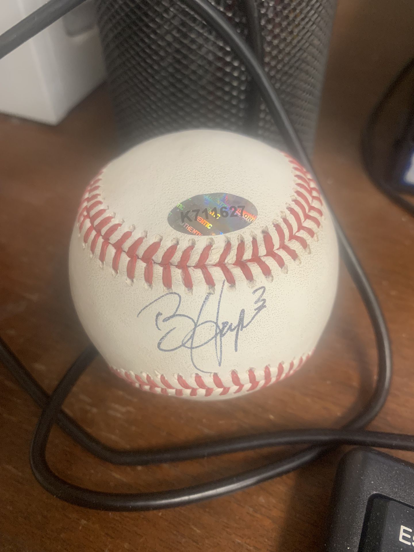 Bryce Harper #3 Autographed OML Baseball