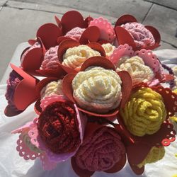 Crochet Roses ($10 Each) 