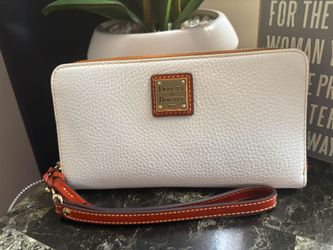 Dooney & Bourke Pebble Grain Large Zip Around Wristlet