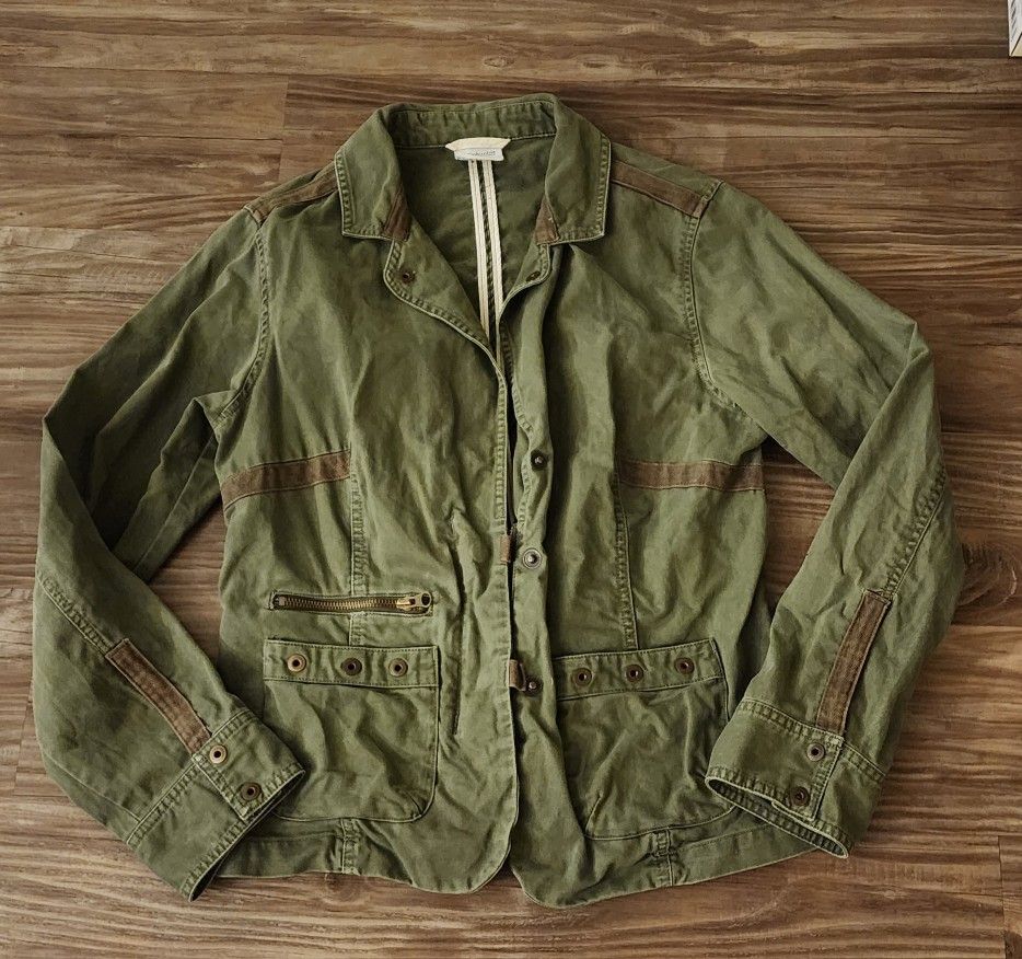 Ladies Women's Columbia Army Jacket Blazer Sz Medium
