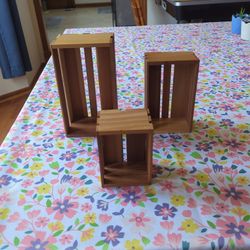 ETI California Redwood Display Boxes 