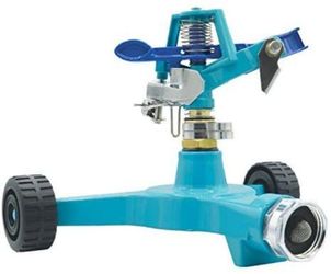 Aqua Joe AJ-IS6WB Indestructible Metal Impulse Wheeled Sprinkler
