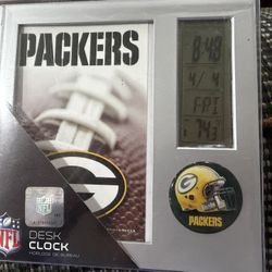 Green Bay Packers Desk Clock