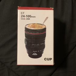 Camera Lens Coffee Cup With Lid