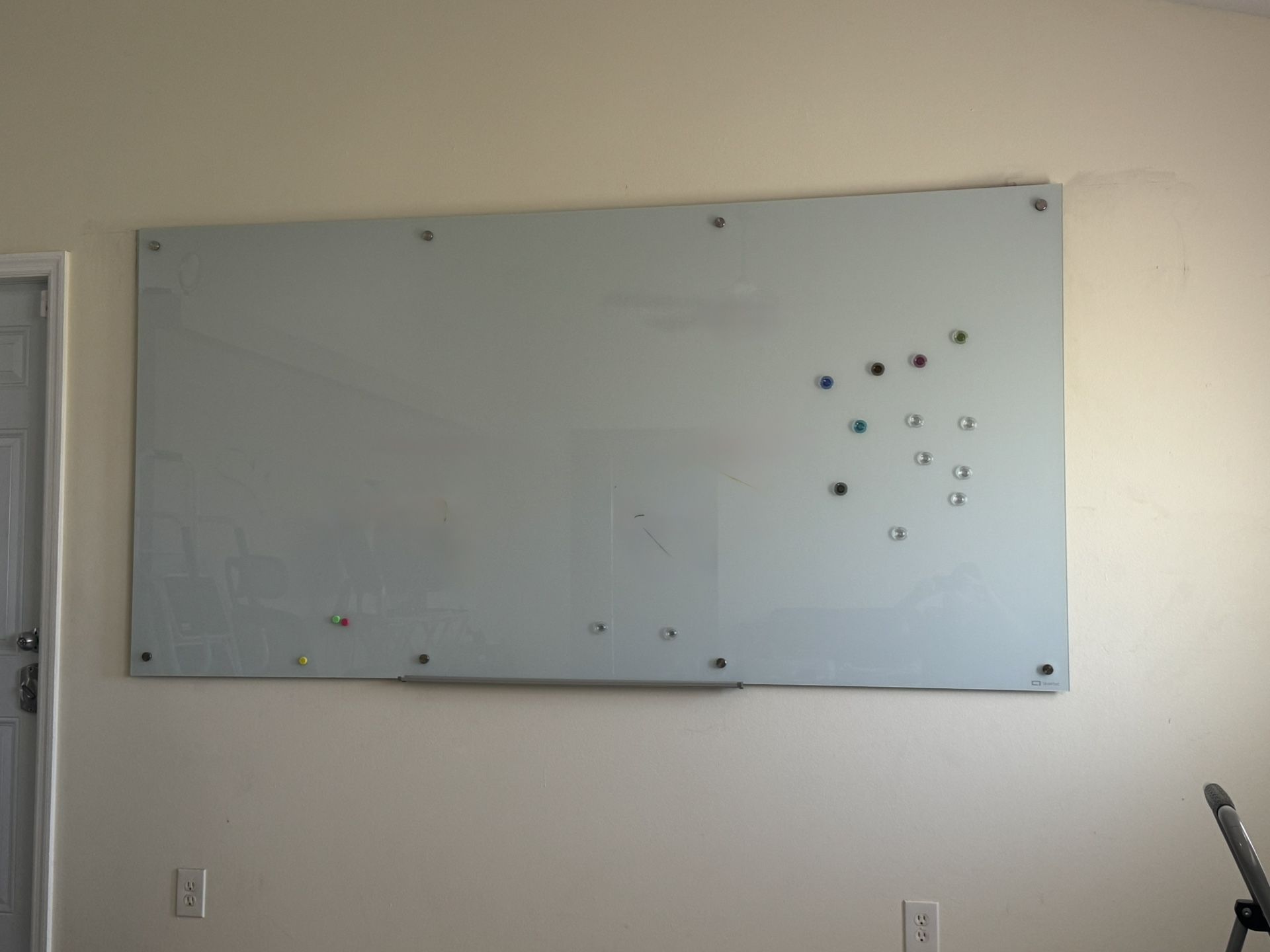 8’ x 4’ High-Quality Tempered Glass Magnetic Dry Erase Board (moving sale)