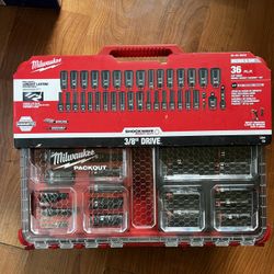 Milwaukee 36-Pc. SHOCKWAVE Impact Duty Socket Set with Packout Organizer