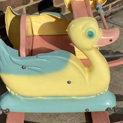 Delphos Bending "Duck Shoofly" Spring Bouncer Rocker Mid Century Toy 50' Vintage