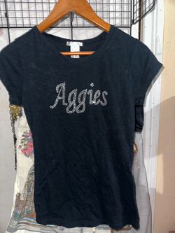 Aggies Rhinestone Graphic T-Shirt