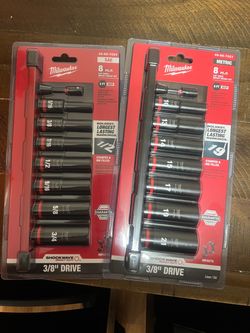 Milwaukee Shockwave 3/8" Drive Impact Socket Set SAE & Metric