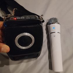 Winbridge S92PRO - Bluetooth Speaker Portable PA System Speaker w/Headset Black