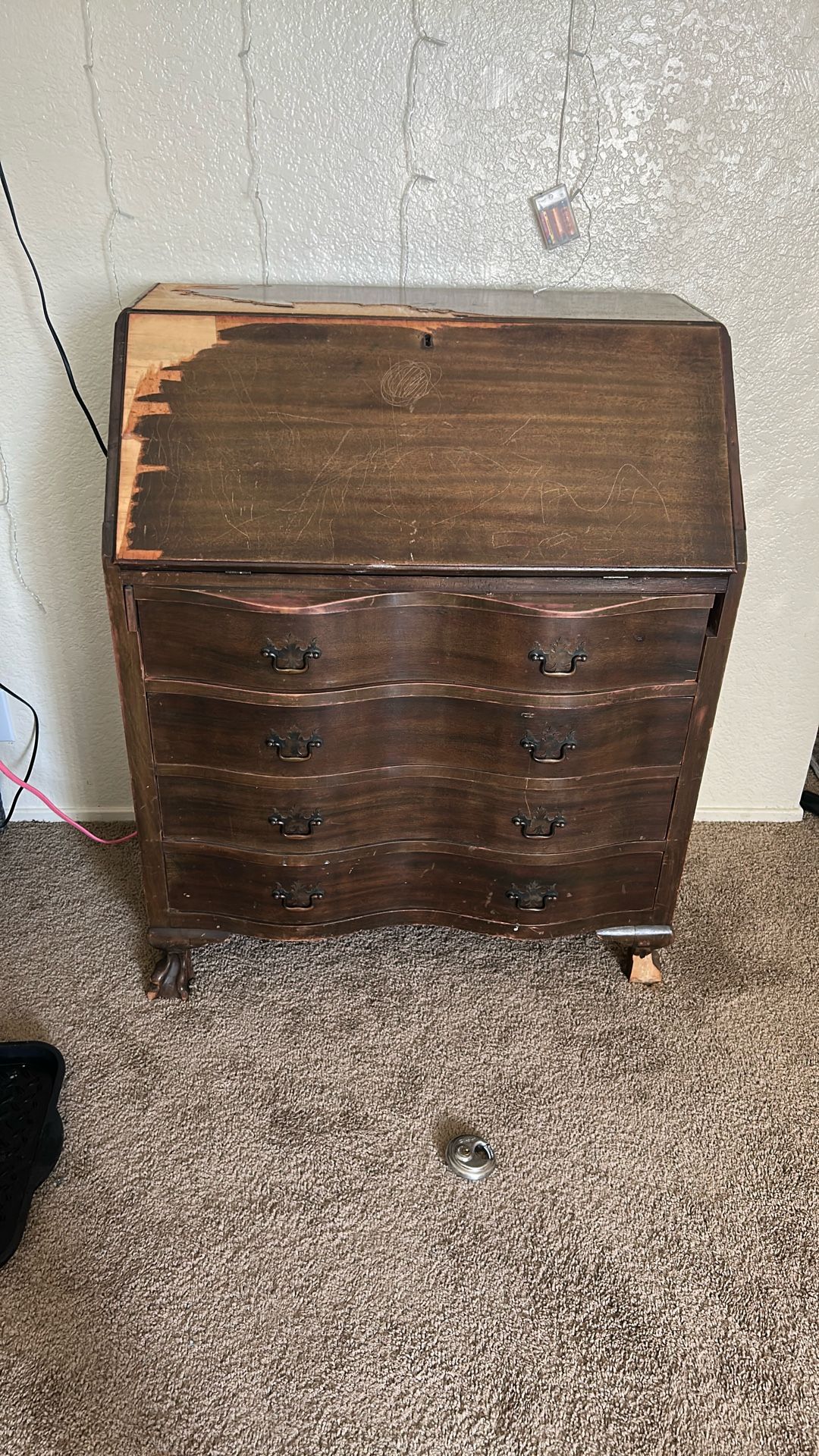 Captains Desk Antique 