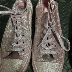Converse Pink Sparkle Shoe