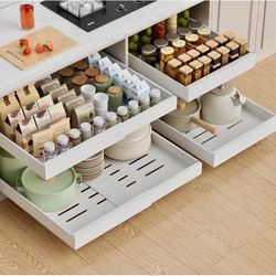 4 Pack Expandable Pull Out Cabinet Organizer - Brand New (In Box)