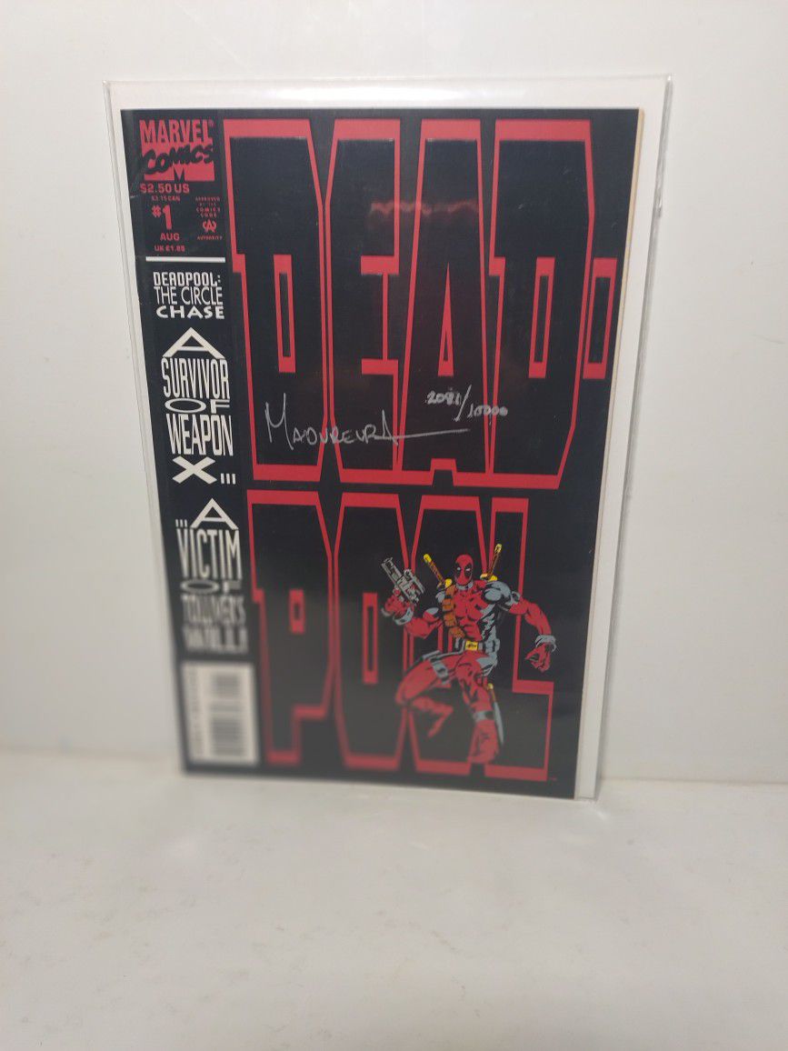 Deadpool#1 Limited Edition 10,000 Sign By Artist With COA