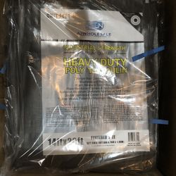 New Heavy Duty Gray Tarp 14x20 $30