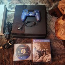 Sony PS4 500Gb W Remote all Cords and Games "In Good working Condition"