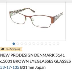 Brand New Prodesign Denmark Eyeglasses.