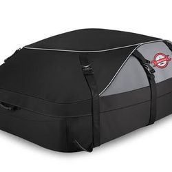 Car Rooftop Cargo Carrier Roof Bag, 20 Cubic Feet Waterproof Cargo Carrier Fit Car With/Without Rack
