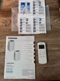 Portable AC unit with remote control - Toshiba
