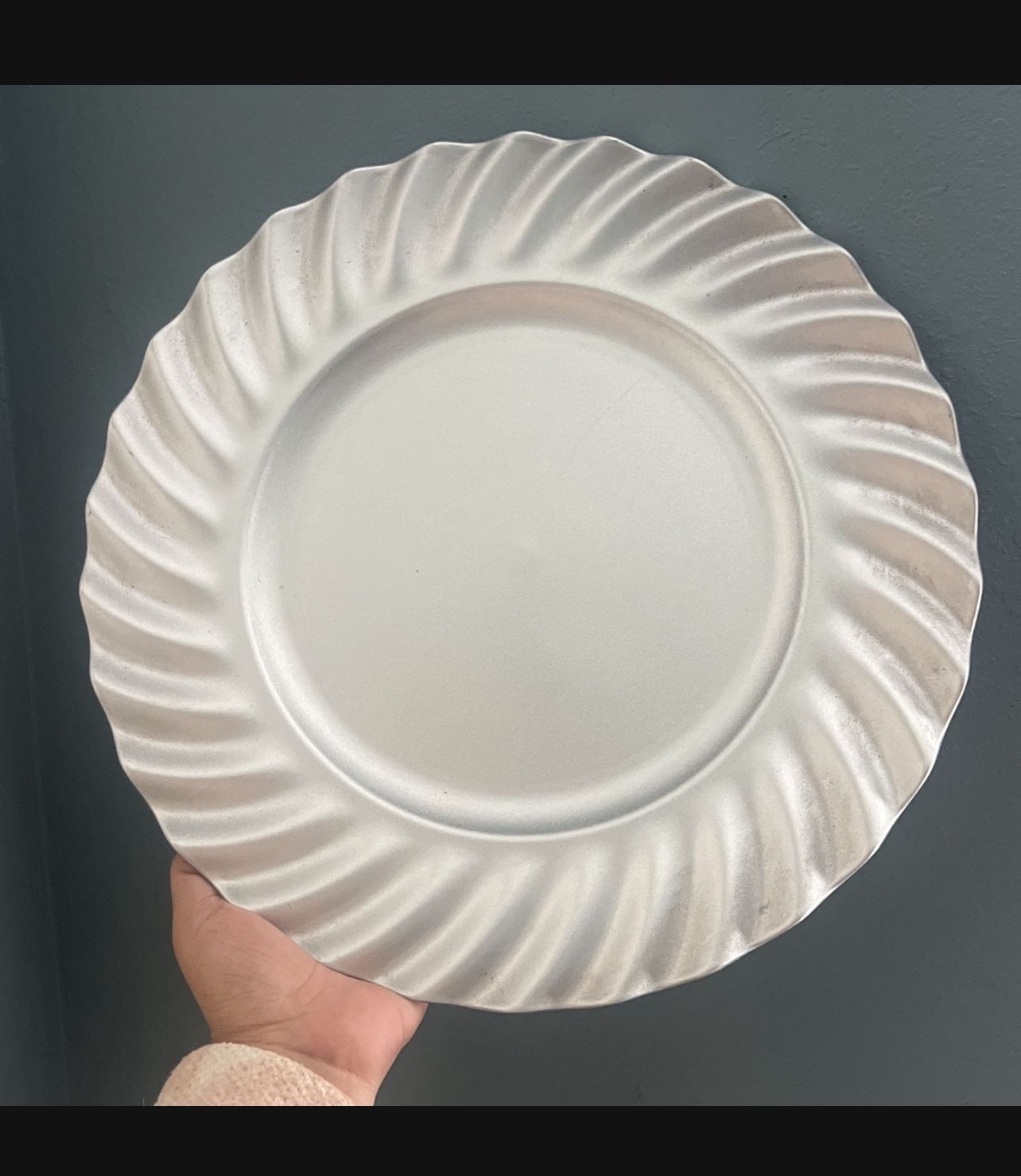36 Silver Charger Plates