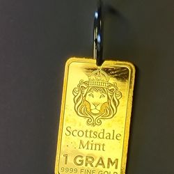 .9999 24k Solid Gold 1g Pendant 