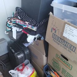 A Whole Bunch Of Women's Stuff New Semi New Clothes Shoes Purses Makeup Jewelry All Kinds Of Knick Knacks Art Stuff