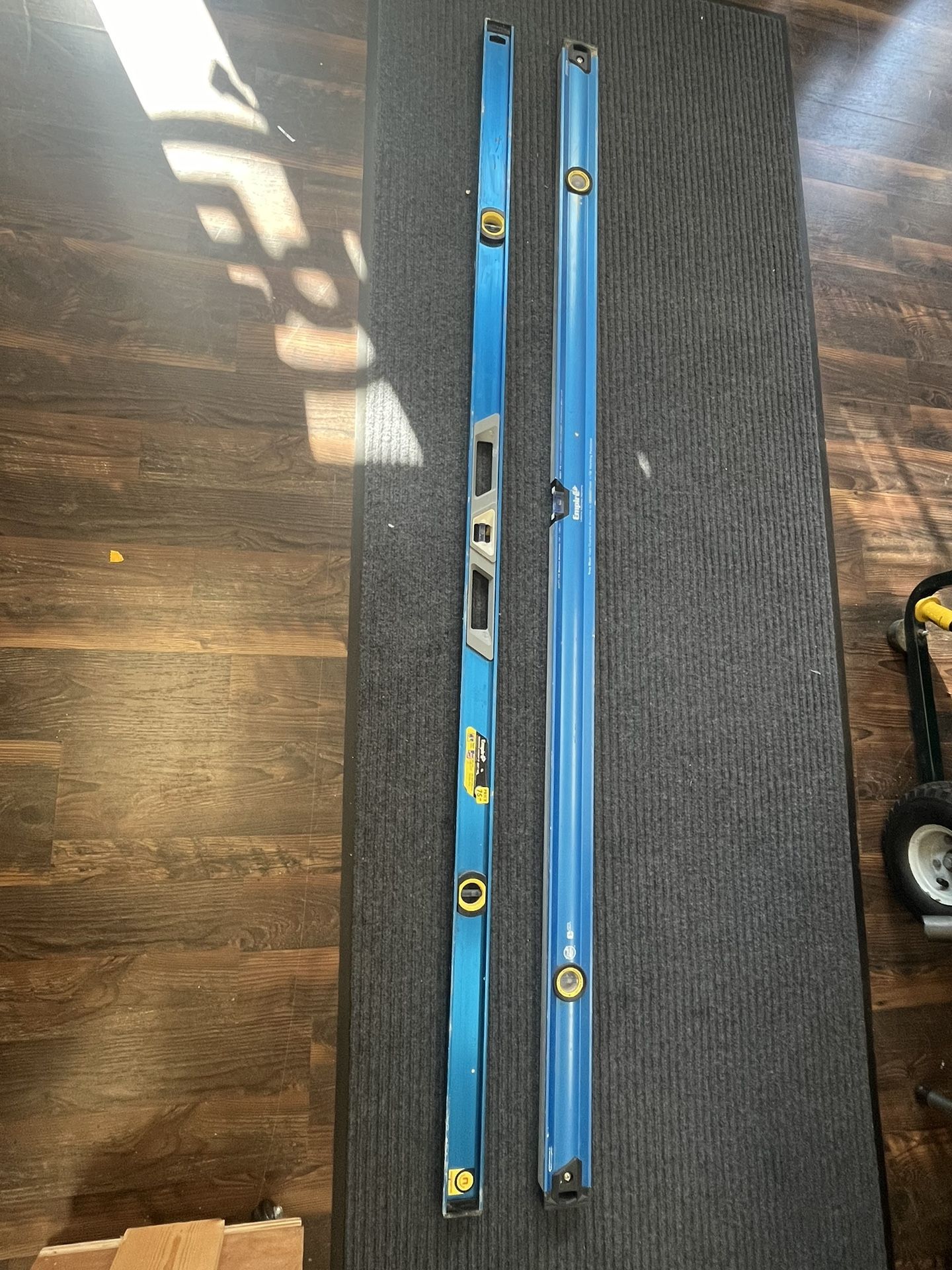 Empire Lot Of (2) 78” Long Magnetic 3 Vial Box Beam