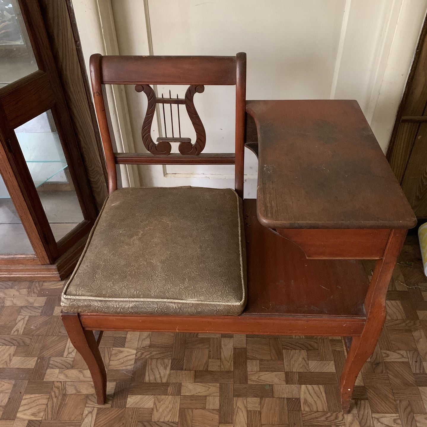 Antique Phone Desk Chair