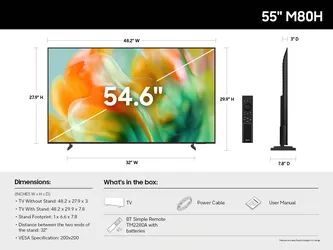 2026, 55 Inch Class Mini LED M80H