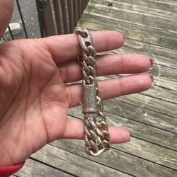 10k Cuban Gucci Men’s Bracelet