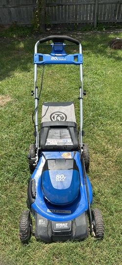 self-propelled battery operated lawnmower