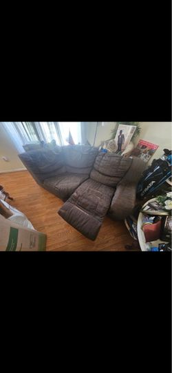 Black Fabric Sectional