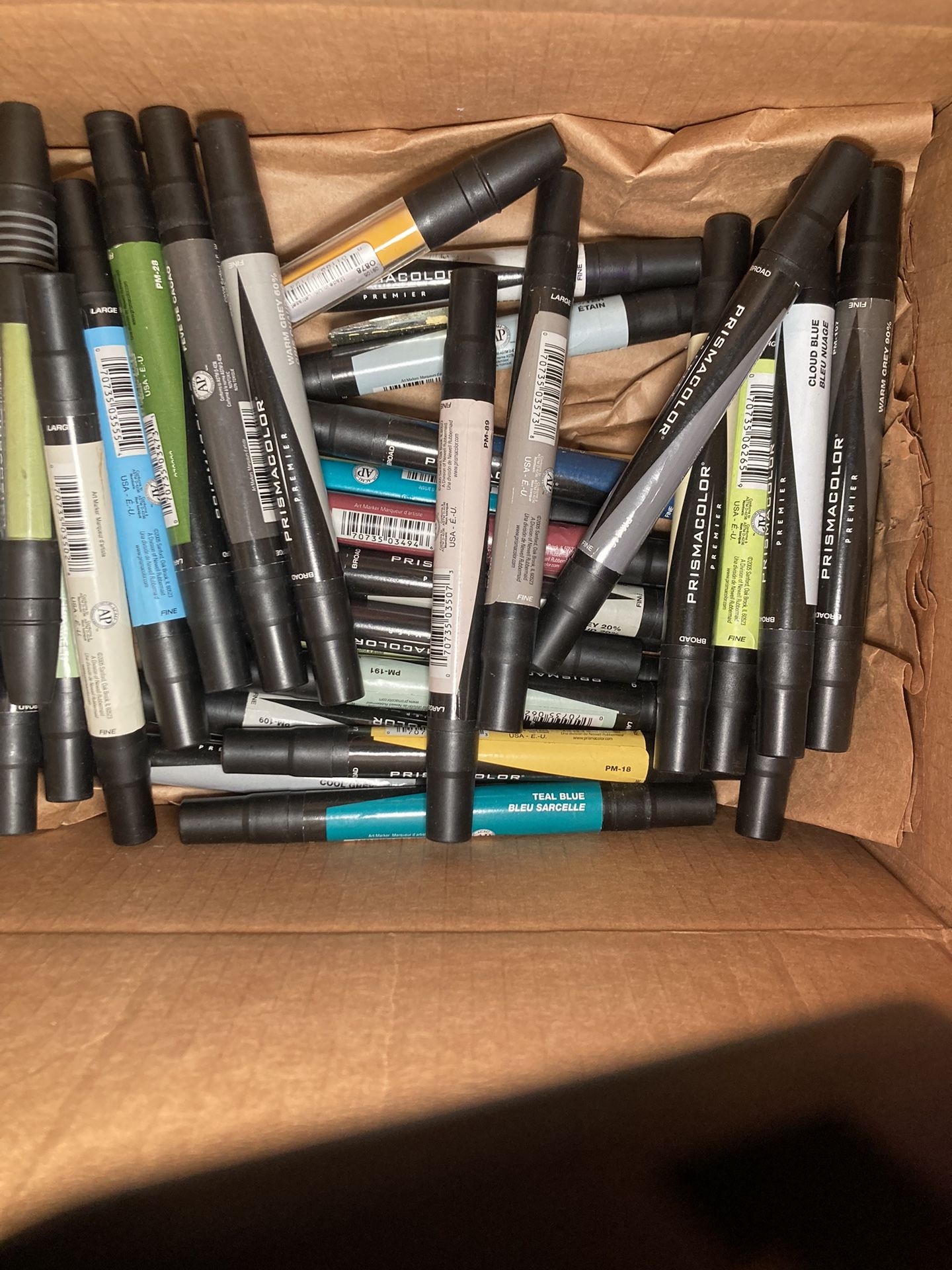 box of markers 