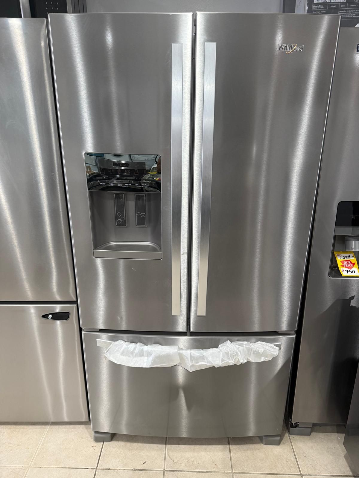 Whirlpool Refrigerator French Door In Stainless Steel 