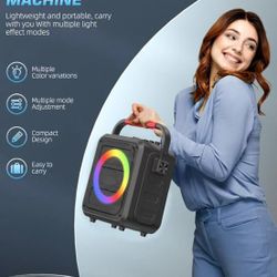 Bluetooth Karaoke Speaker with Two Wireless Karaoke Microphones, PA System Speaker Supports TF Card/USB, AUX in, REC, Bass & Treble for Party