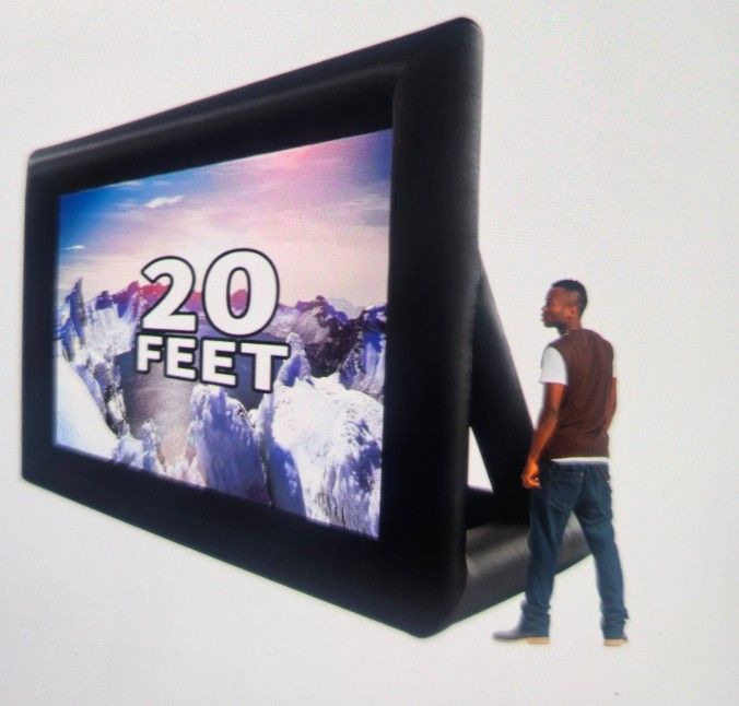 20 feet Inflatable Portable Projector Movie Screen