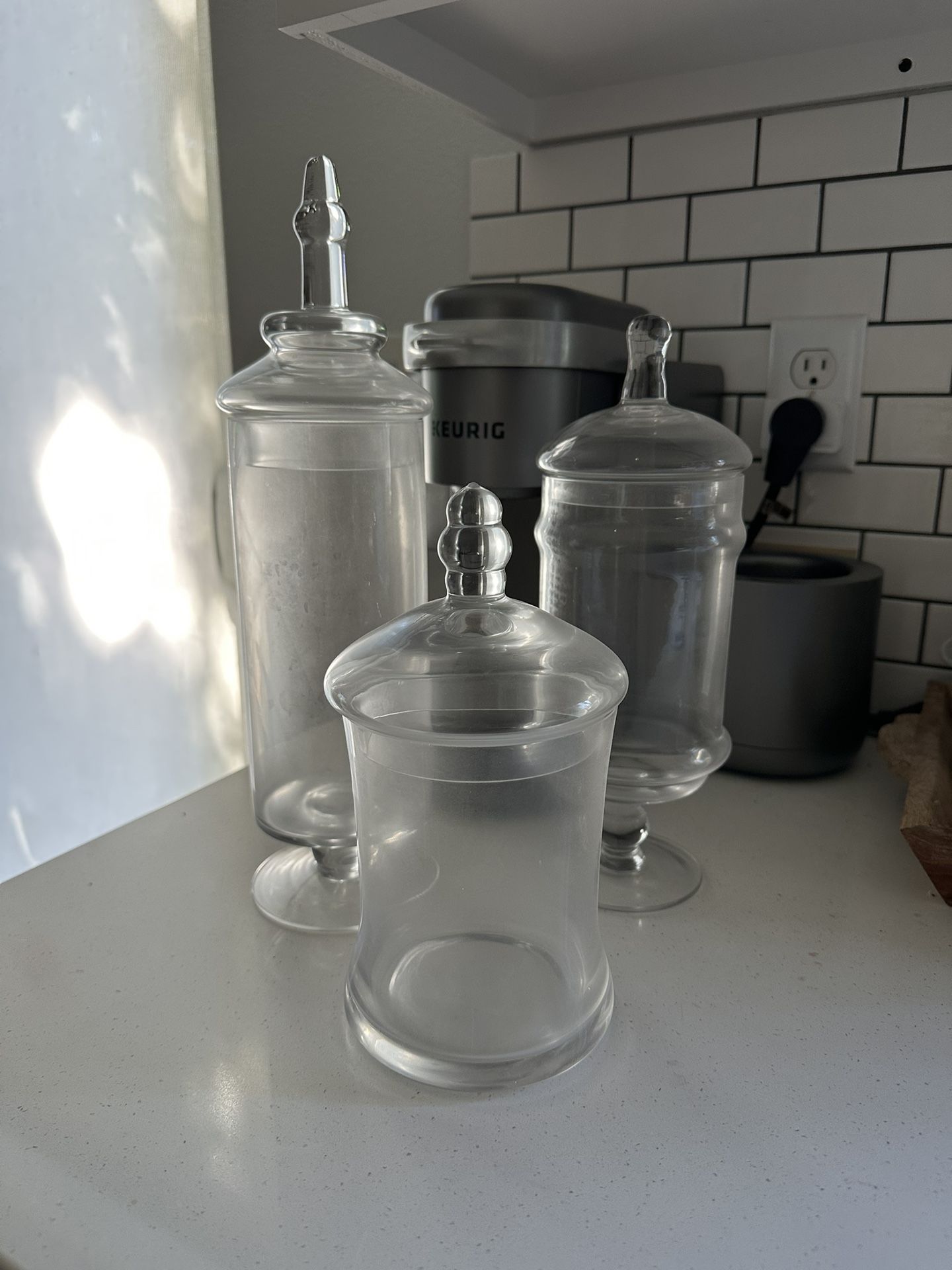 Glass Candy Jars