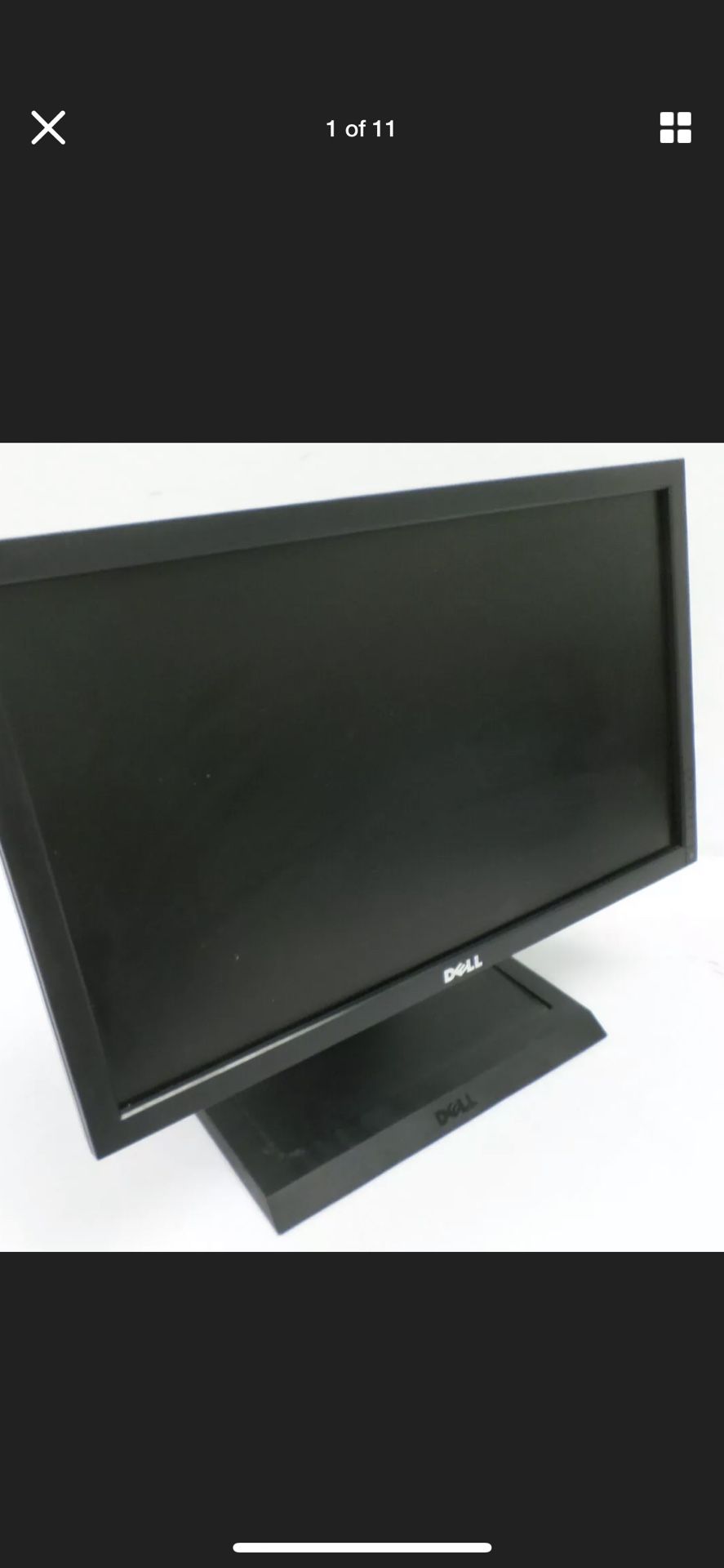 20" Dell E2011Ht DVI VGA LCD Monitor 0H5J5G w/ All-in-One Stand 0FDXW3 1KAIO-01