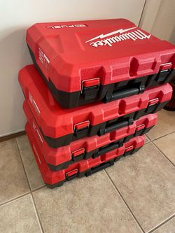 New Milwaukee Hard Cases $5 Each Cada Una just the Box-Es Solo La Caja