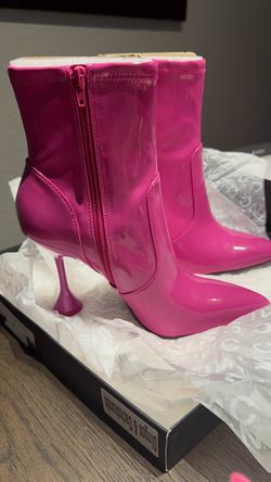 INC Hot Pink Boot sz 8