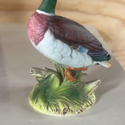Andrea by Sadek Porcelain Mallard Duck Bird Made In Japan 5.5” X 4” Vintage